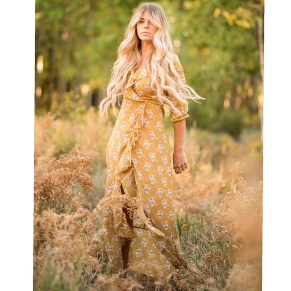 Floral High-low ruffle maxi dress - Picture 2 of 5